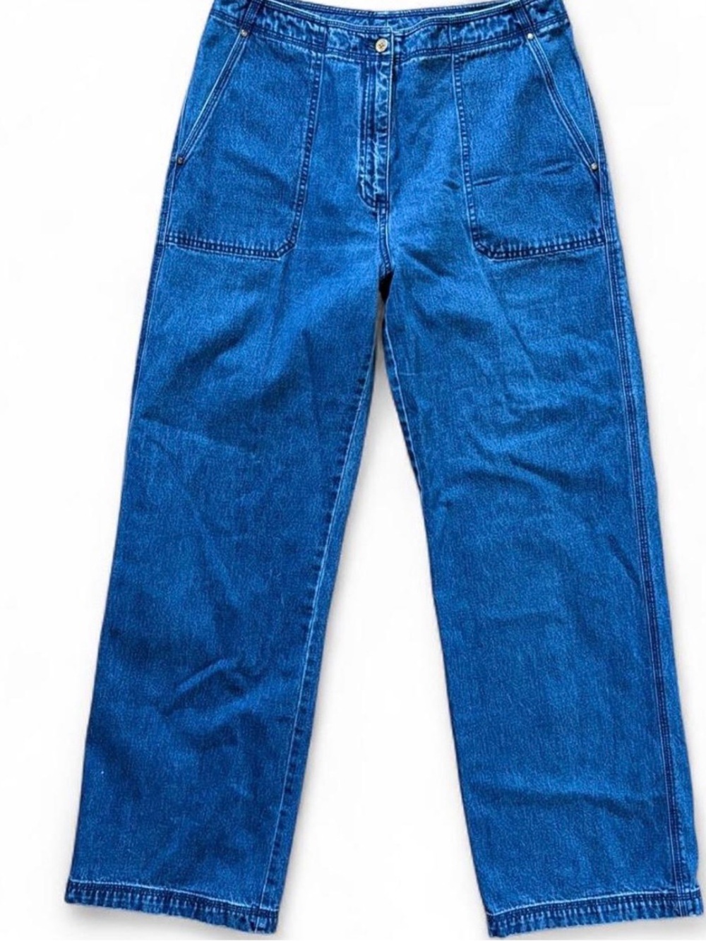 Vintage Lauren Ralph Lauren sailor wide leg jeans nautical dark wash denim